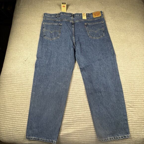 NWT Levis 550 Relaxed Jeans Men 50x32 B&T Tapered Work Denim - Picture 6 of 12